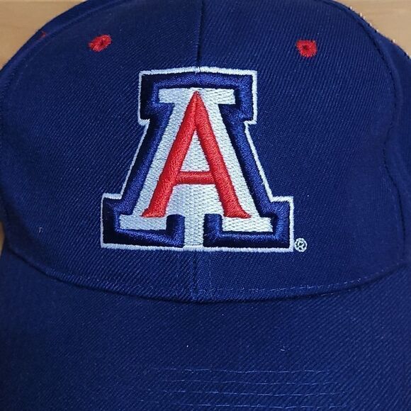 Vintage Arizona Wildcats 7 1/4 Fitted Hat Cap Blue Red White Zephyr - Picture 4 of 10